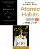 Atomic Habits + The Mountain Is You + Can't Hurt Me – Set of 3 Self-Improvement Books image 1